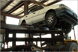 Pick-n-Pull Recycling Process